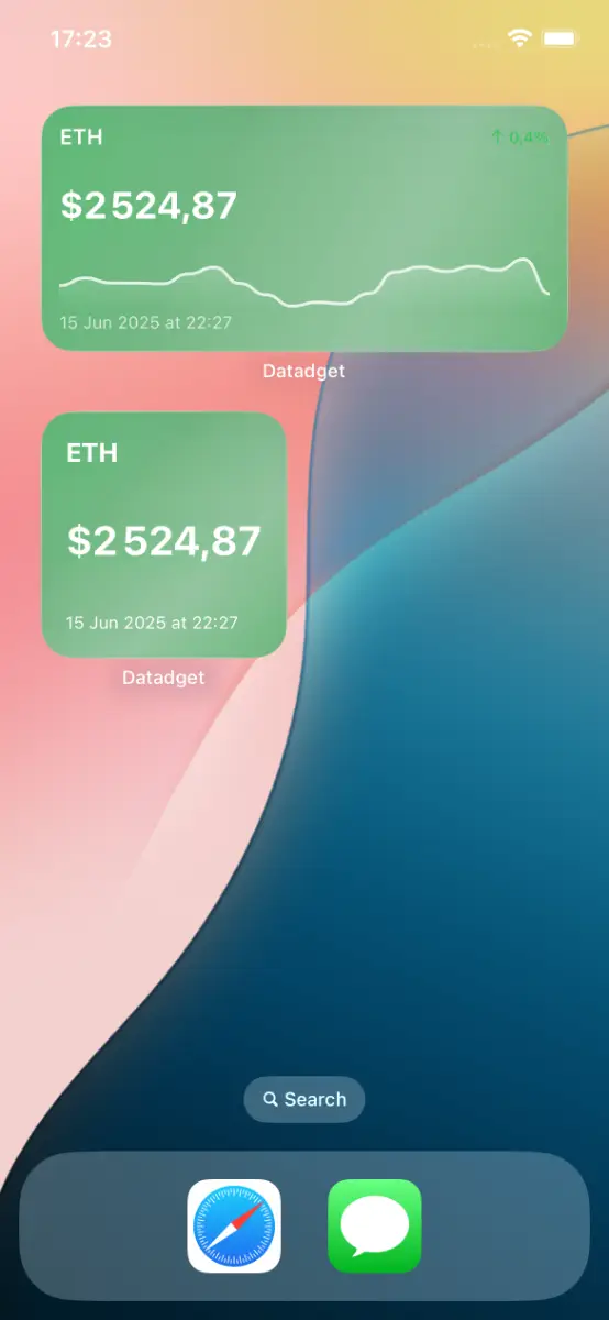 Datadget screenshot 1