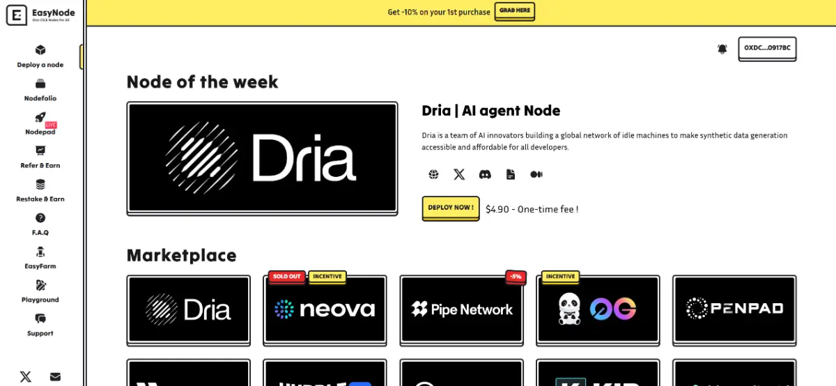 EasyNode screenshot 1