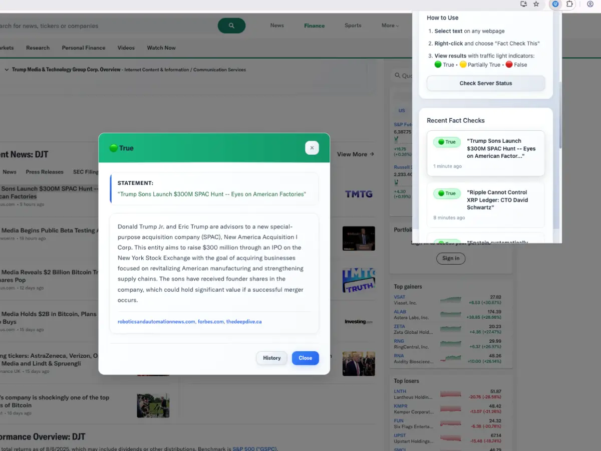 FactCheckIt screenshot 3
