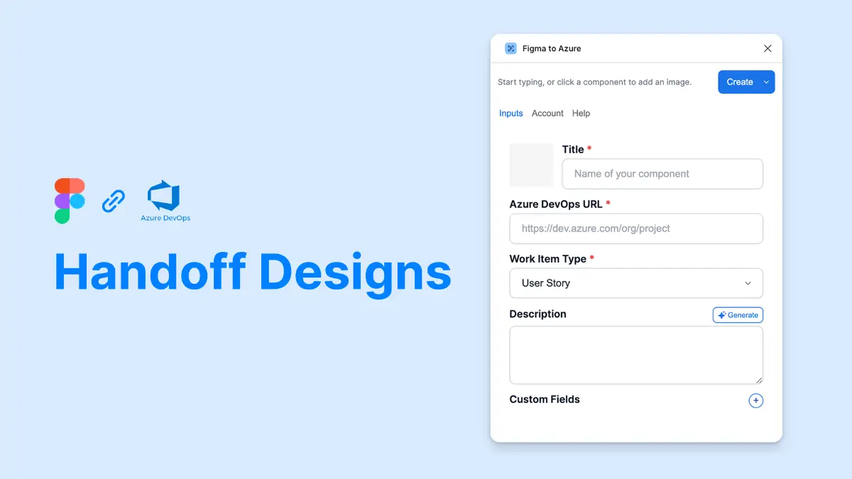 Figma to Azure screenshot 1
