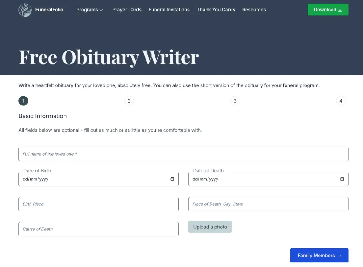 FuneralFolio screenshot 3