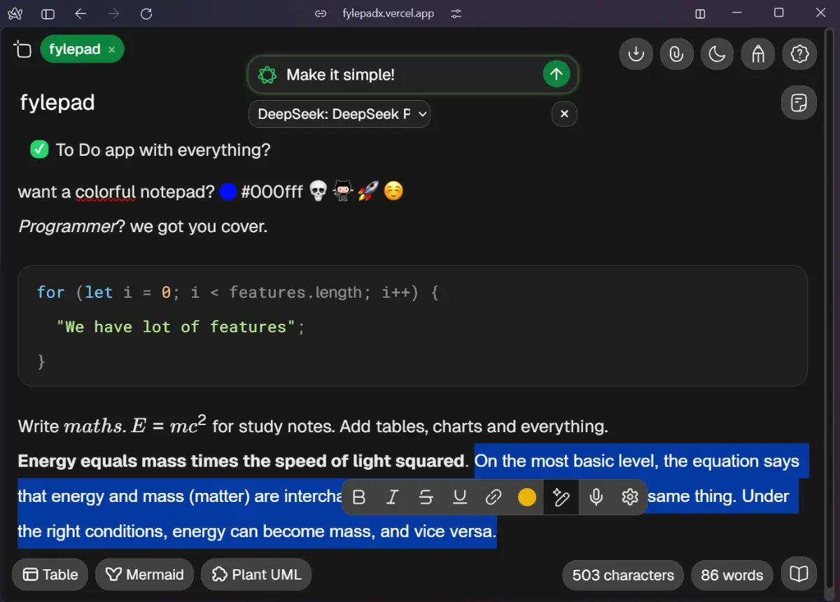 fylepad screenshot 2