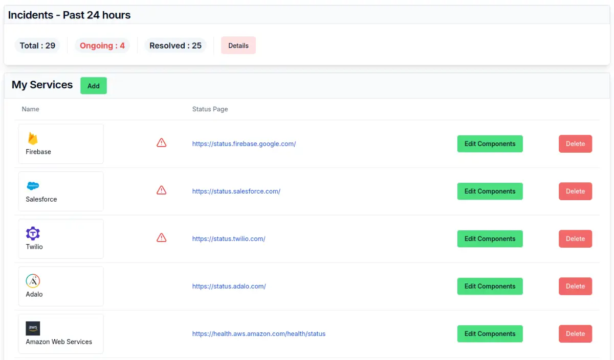 IncidentHub screenshot 1