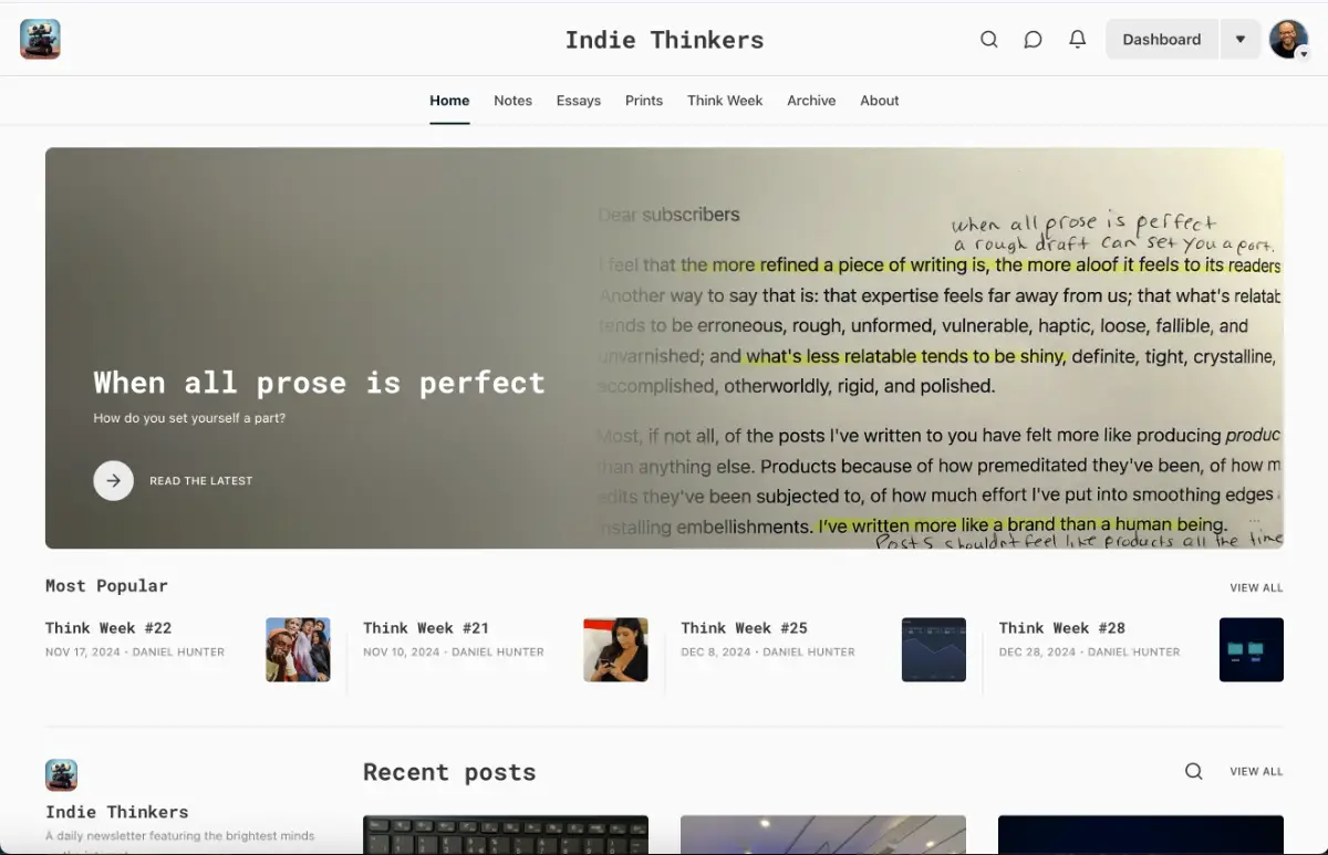 Indie Thinkers screenshot 2