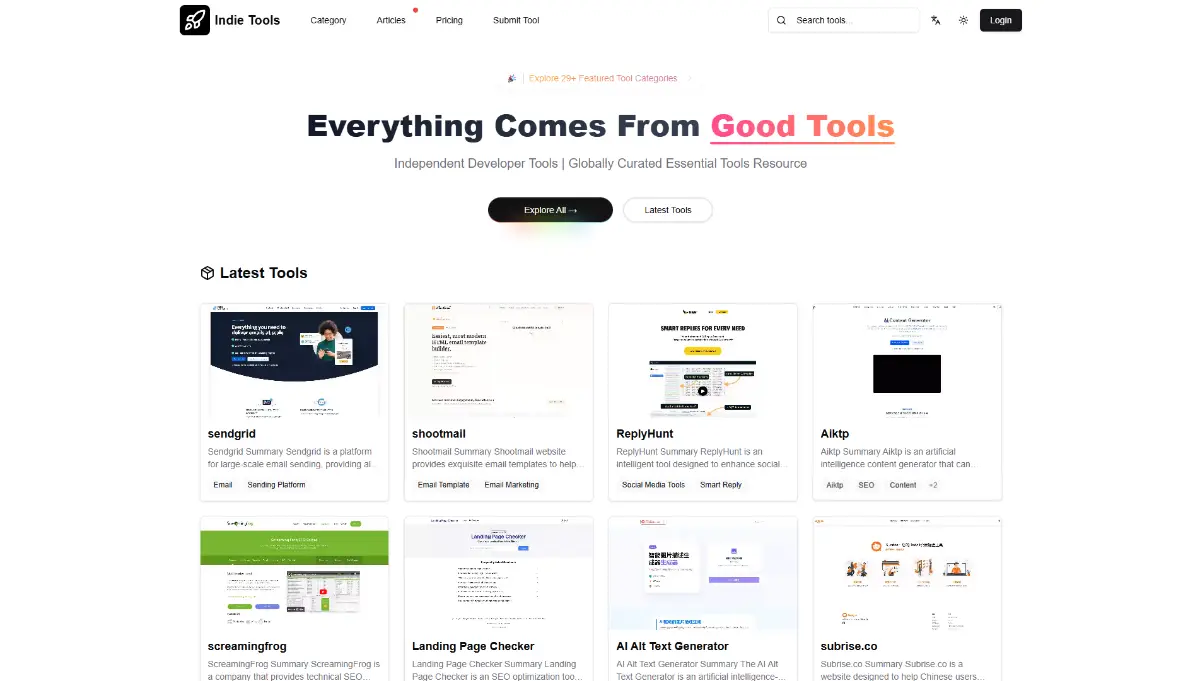 Indie Tools screenshot 2