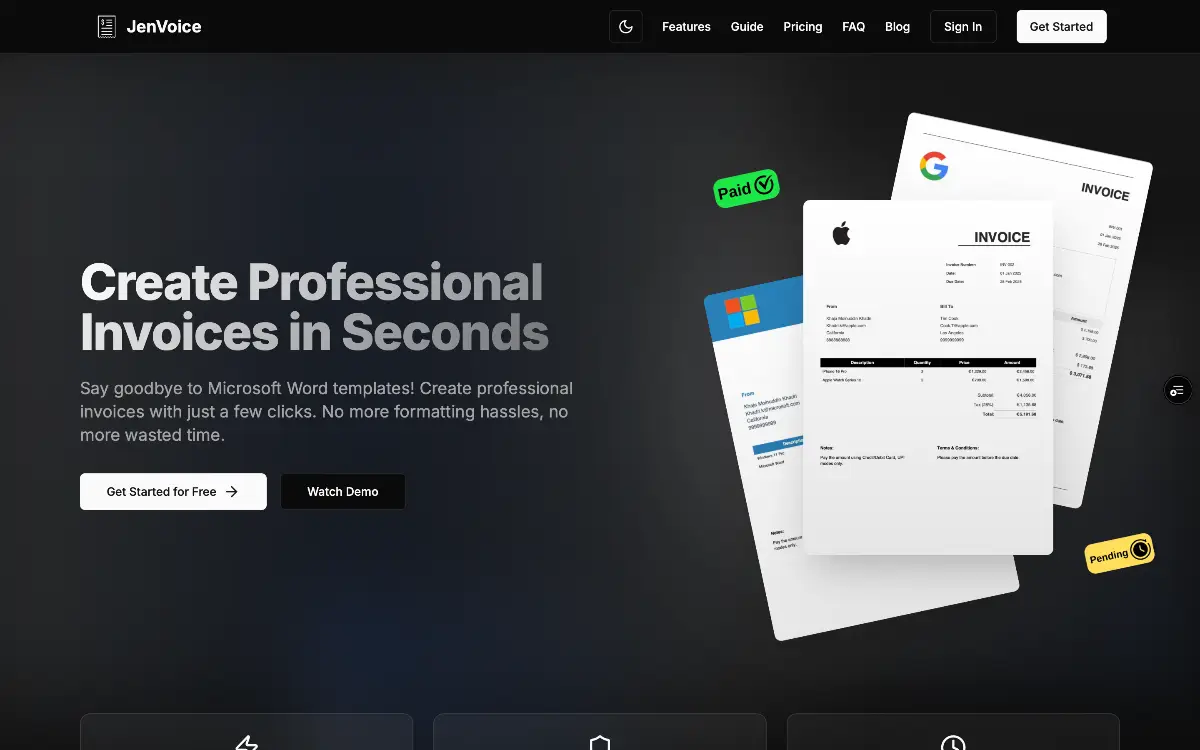 Jenvoice screenshot 2