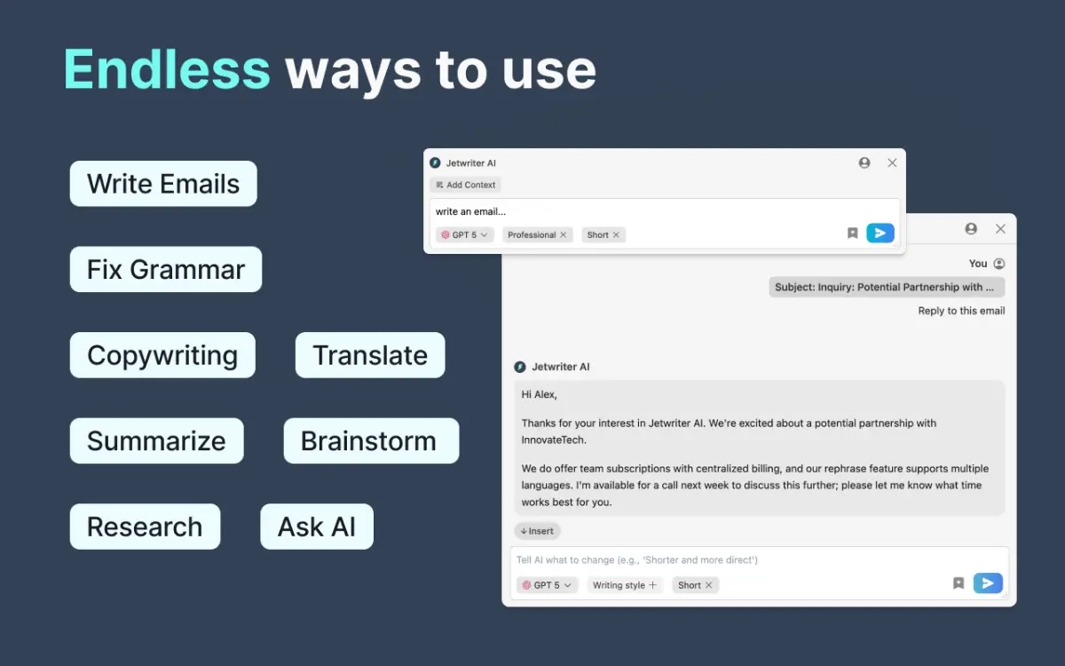 Jetwriter AI screenshot 2
