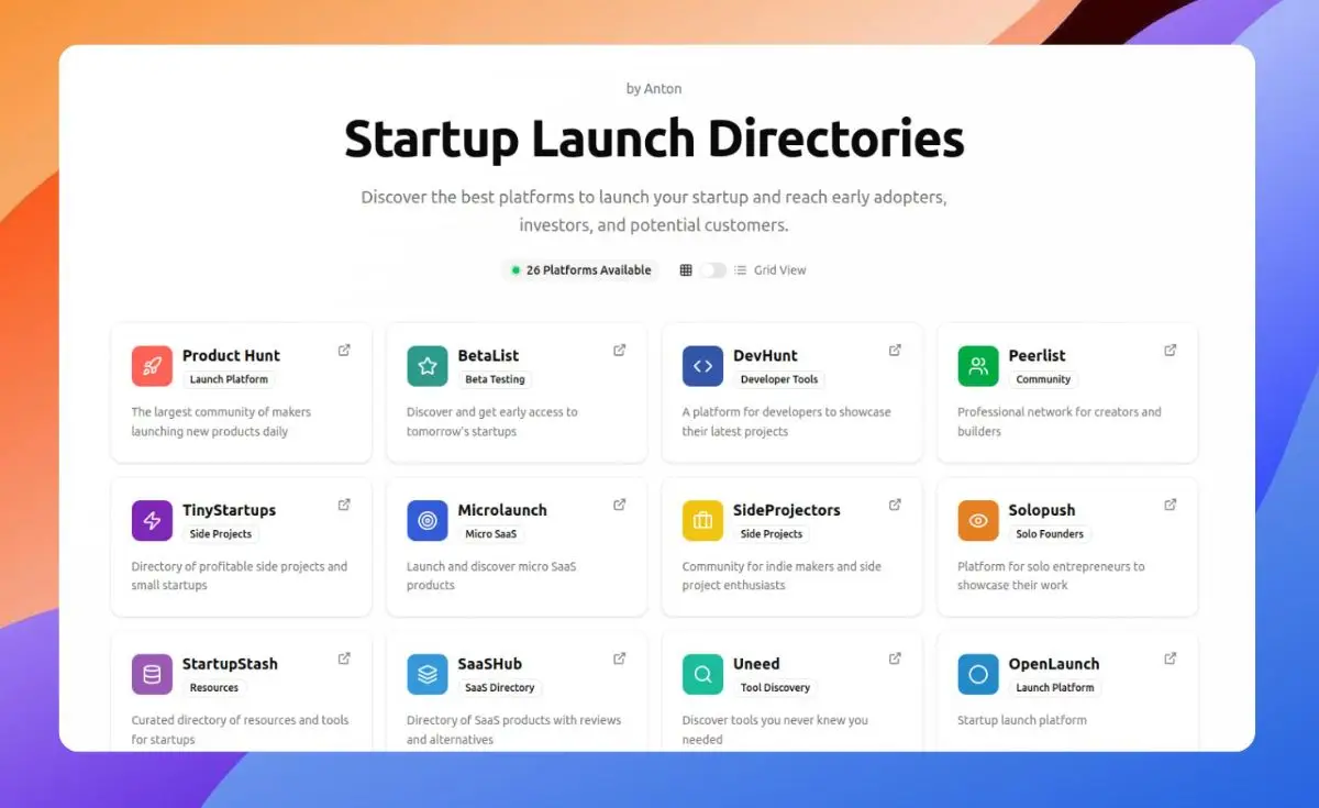 Launch List screenshot 1