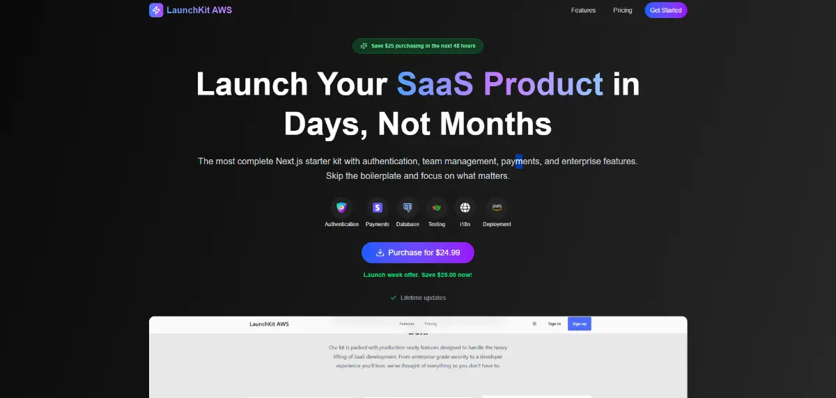 LaunchKit AWS screenshot 1
