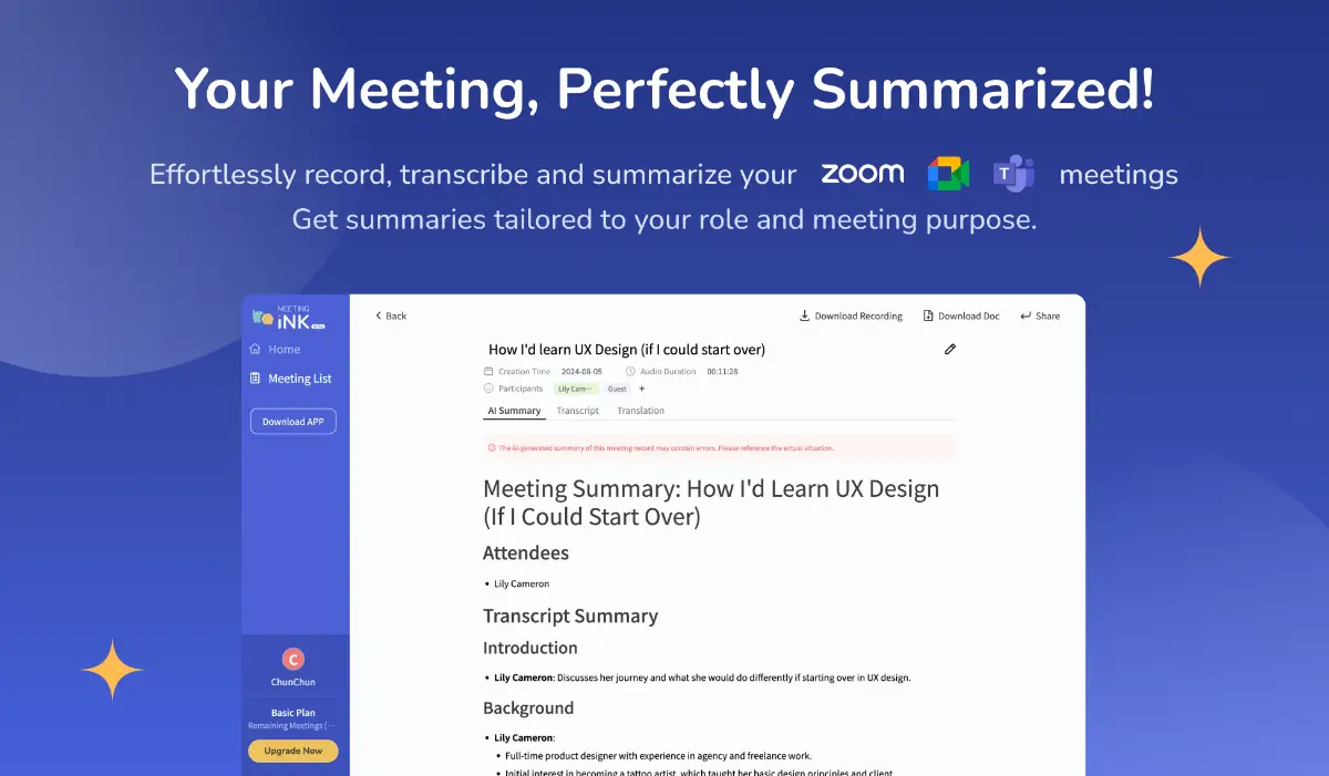 Meeting Ink screenshot 1