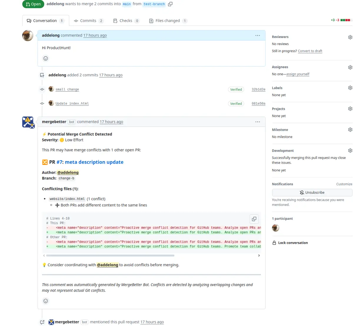 MergeBetter screenshot 2