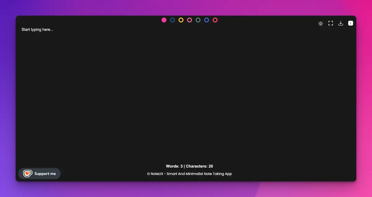 NoteUX screenshot 2