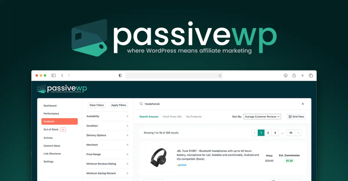 PassiveWP screenshot 1