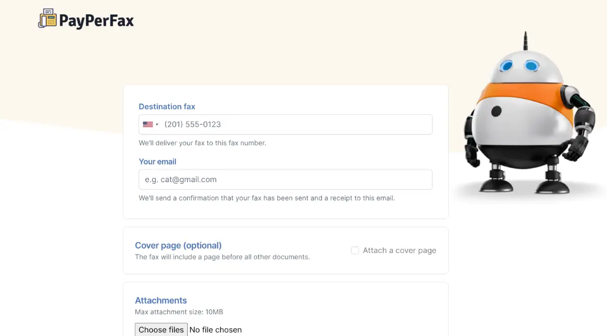 PayPerFax screenshot 2