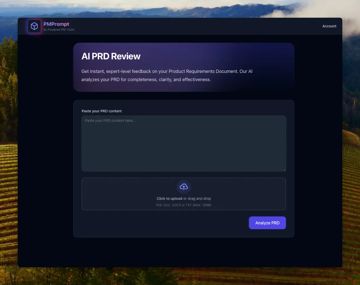 PM Prompt PRD Review  screenshot 4