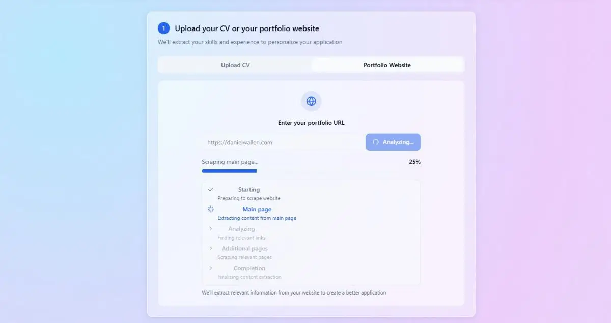 QuickApply screenshot 2