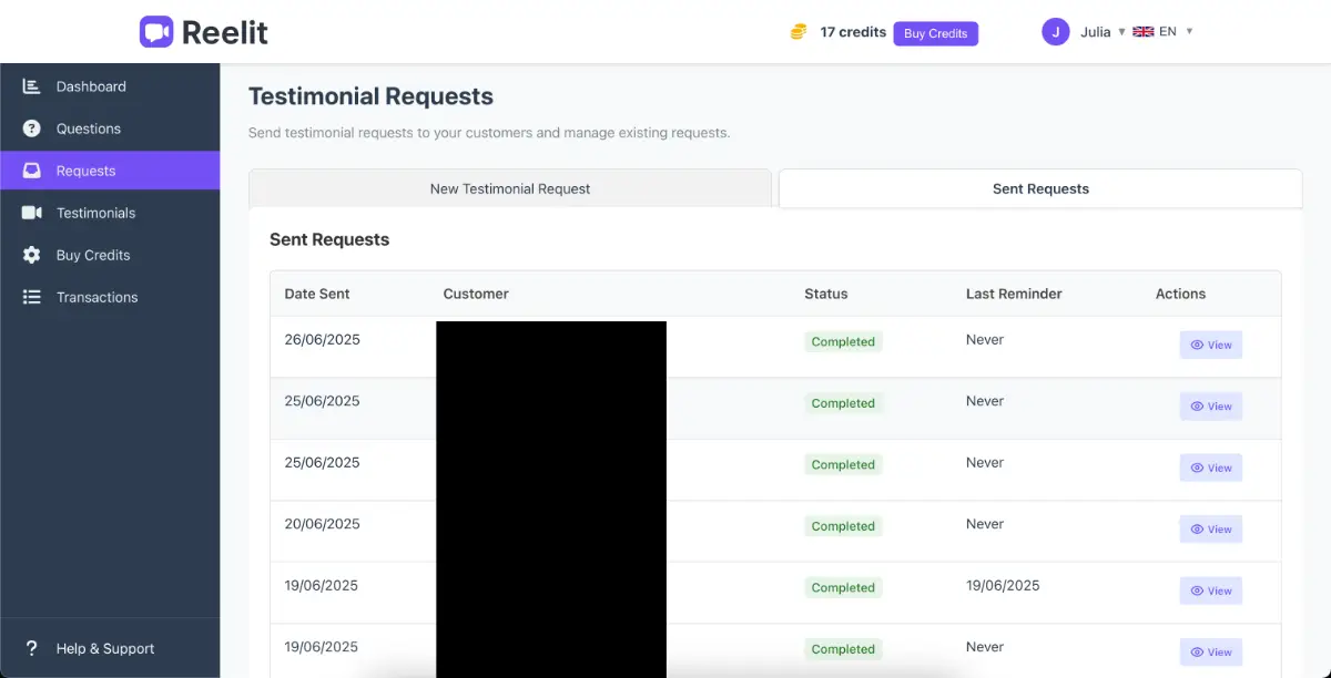 Reelit screenshot 1