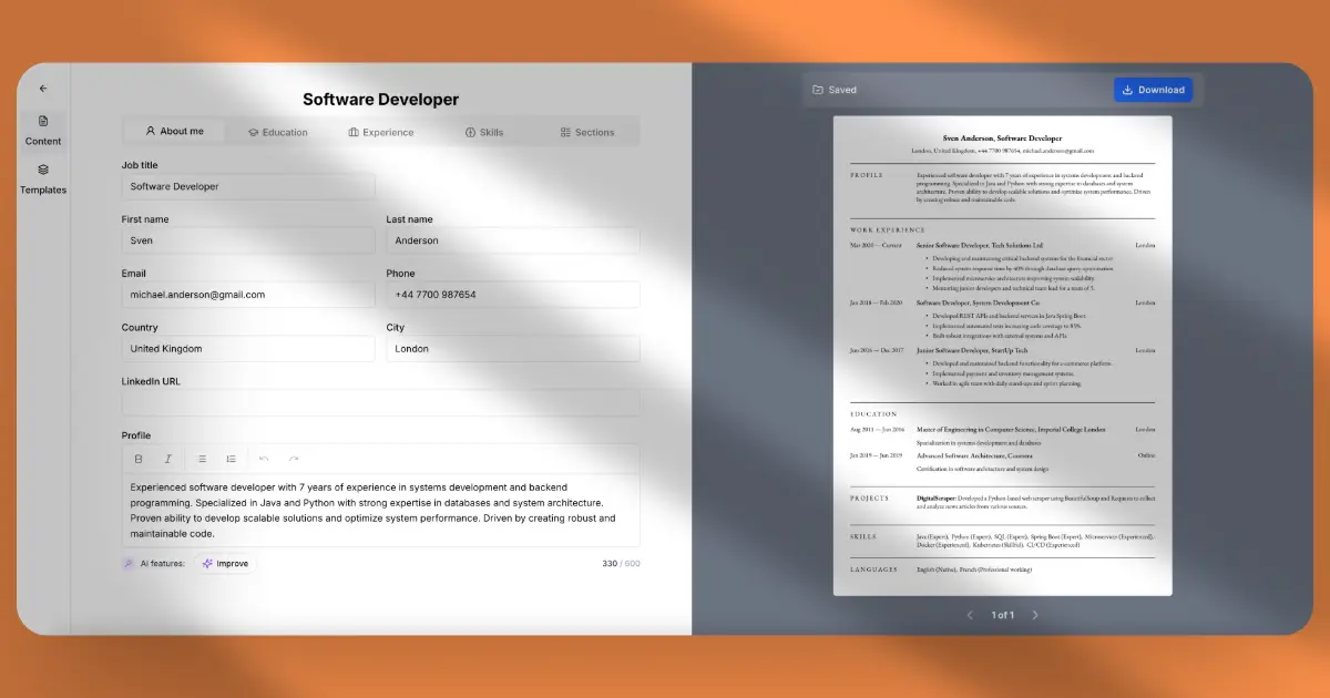 ResumeBuildAI screenshot 2