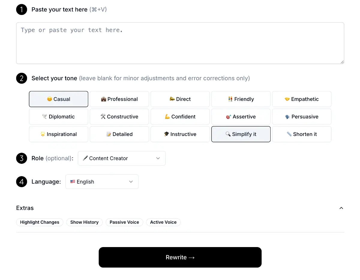 RewritePal screenshot 1