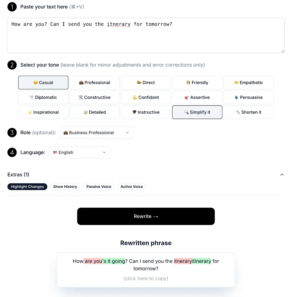 RewritePal screenshot 2