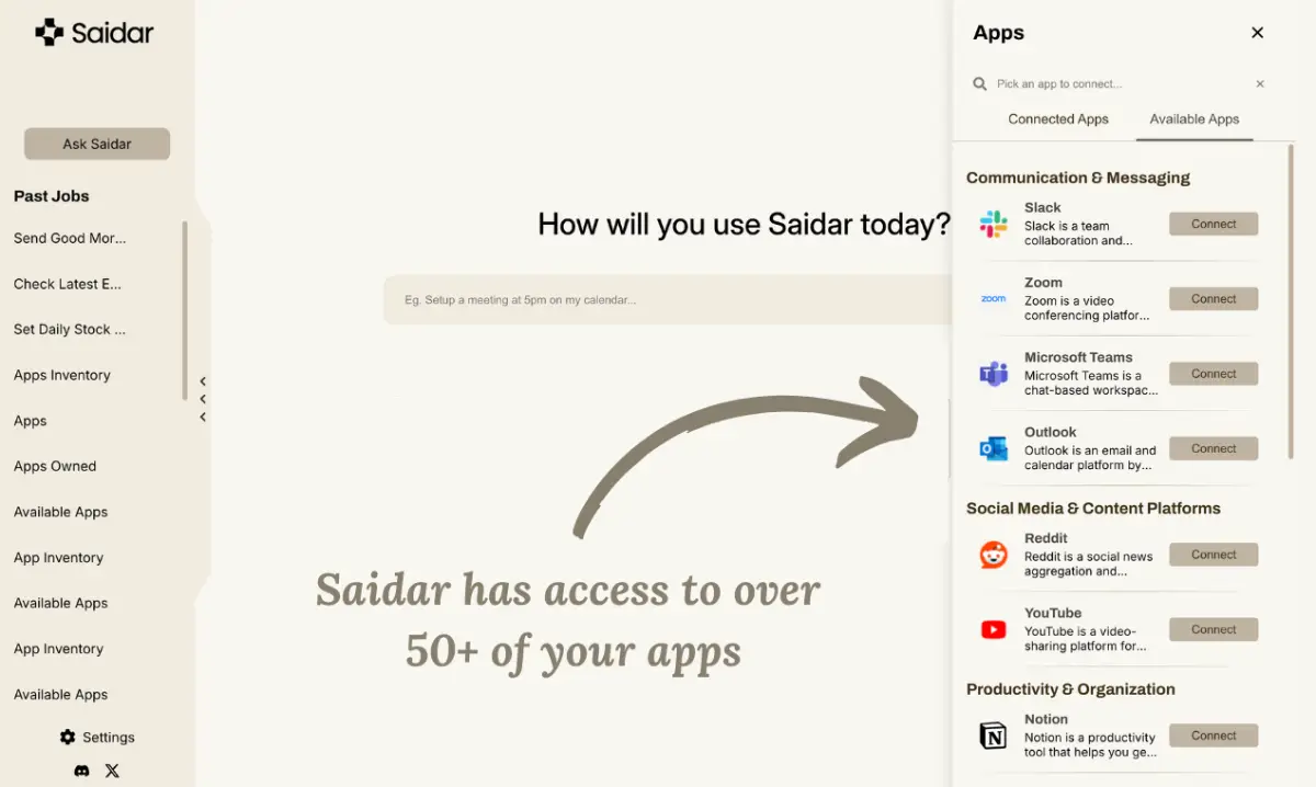 Saidar screenshot 3
