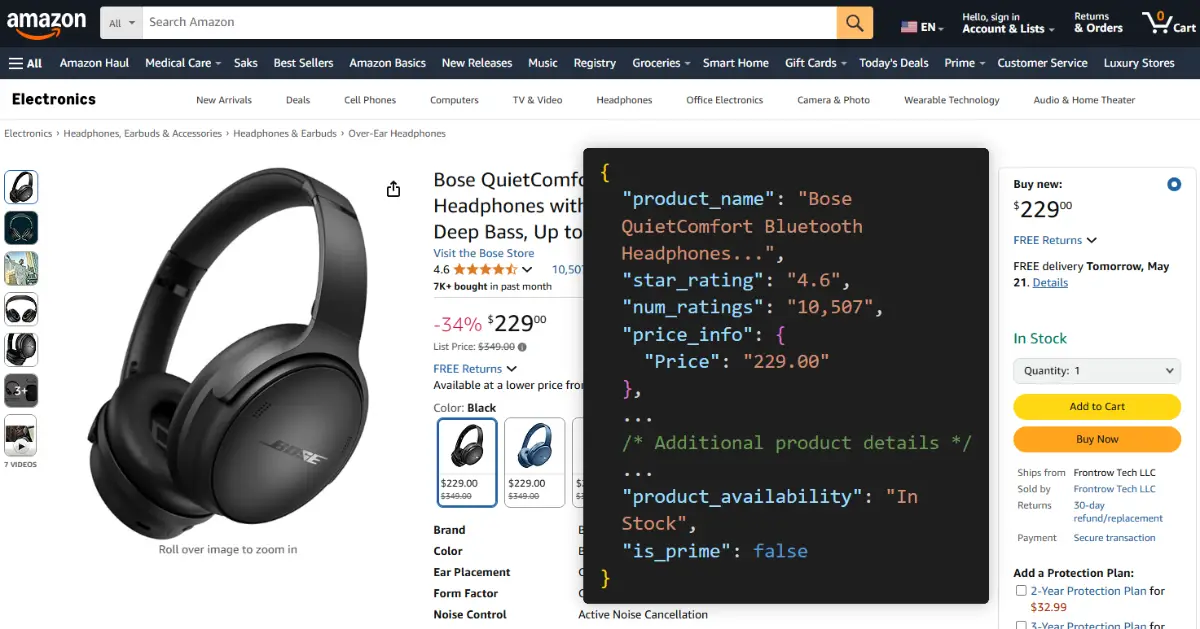 Scout Api Amazon Data screenshot 1