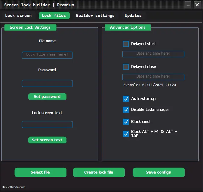 Screen lock builder for windows screenshot 4
