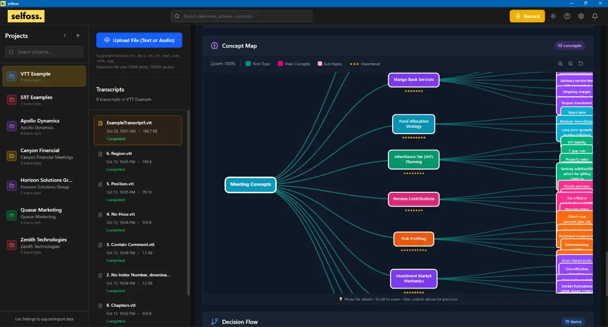 Selfoss - Meeting Intelligence screenshot 3