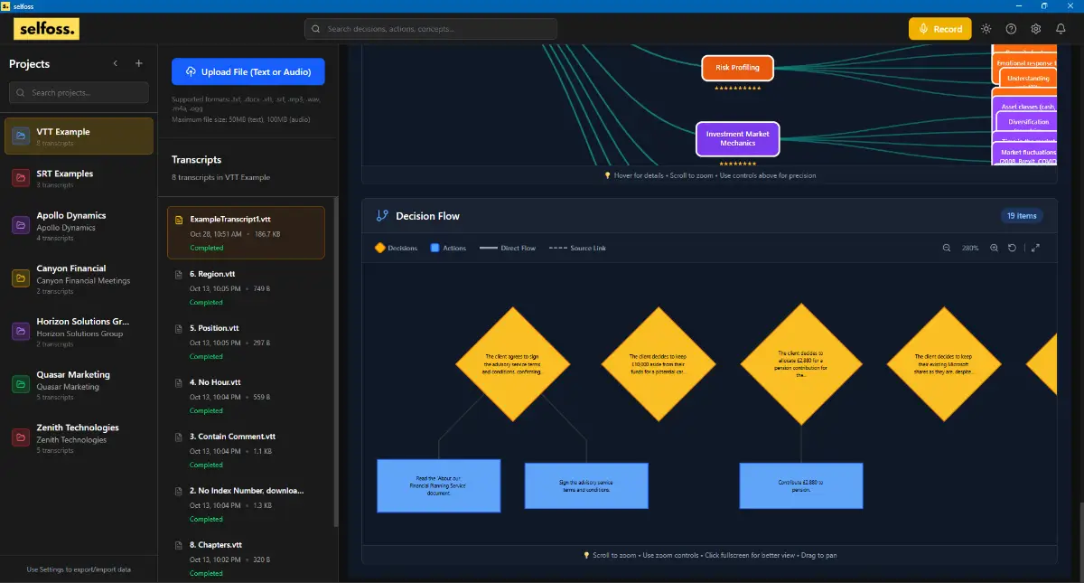 Selfoss - Meeting Intelligence screenshot 4