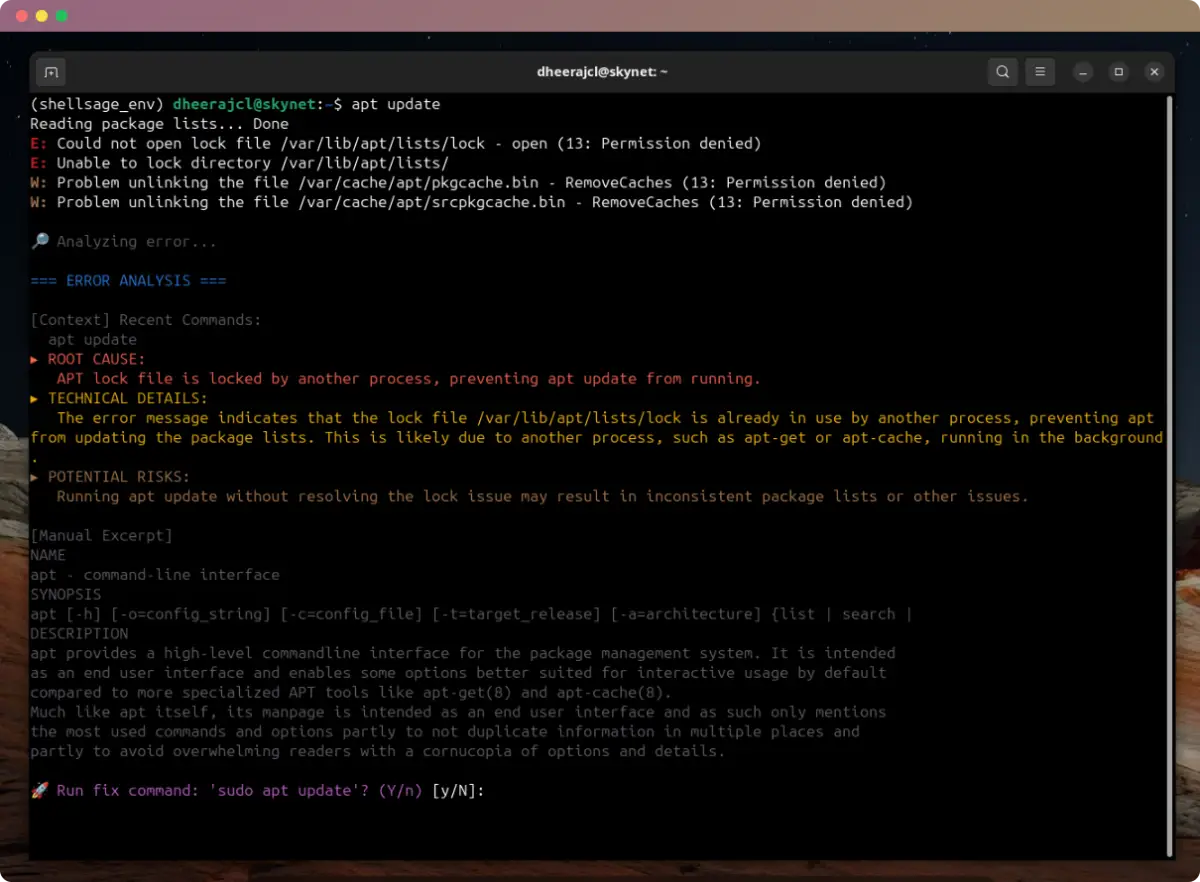 Shellsage screenshot 1