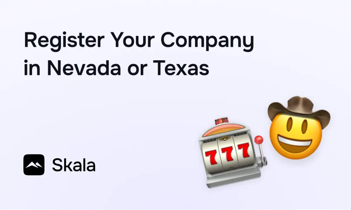 Skala - Incorporate in Nevada or Texas screenshot 1