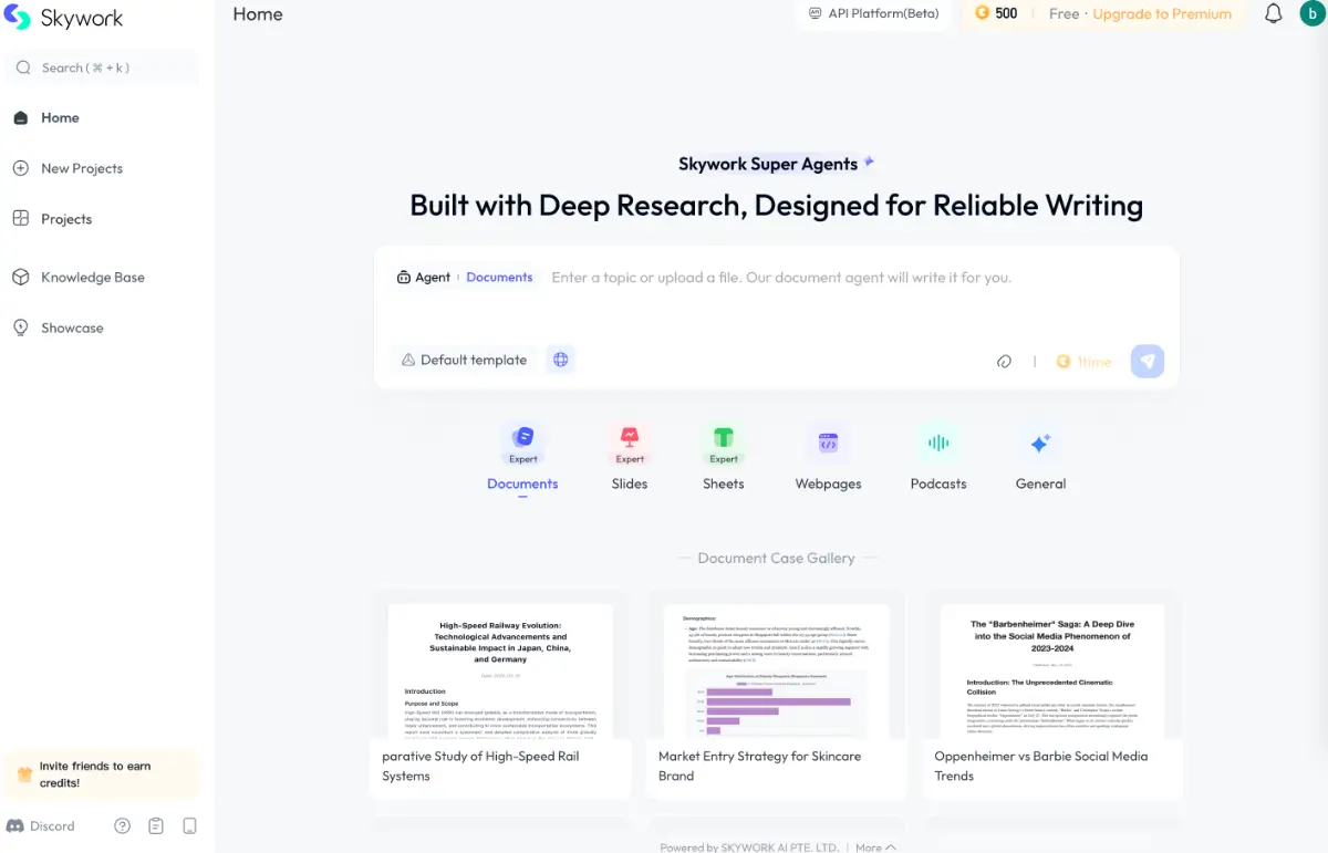 Skywork ai The AI Workspace Agent screenshot 1