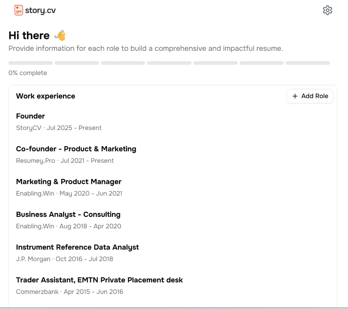 StoryCV screenshot 3