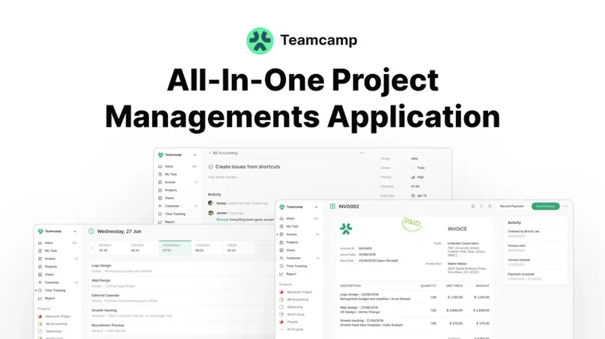 Teamcamp screenshot 2