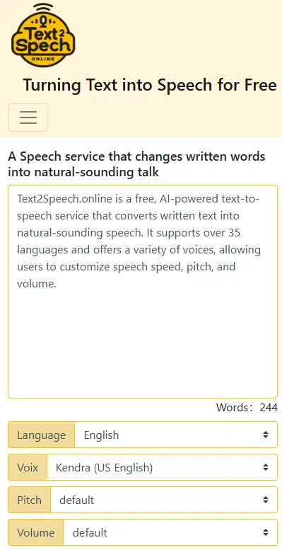 Text2Speech screenshot 3