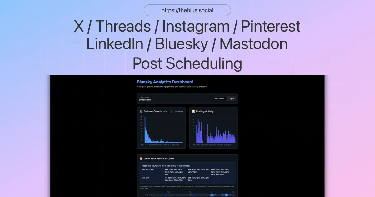 TheBlue.social screenshot 2