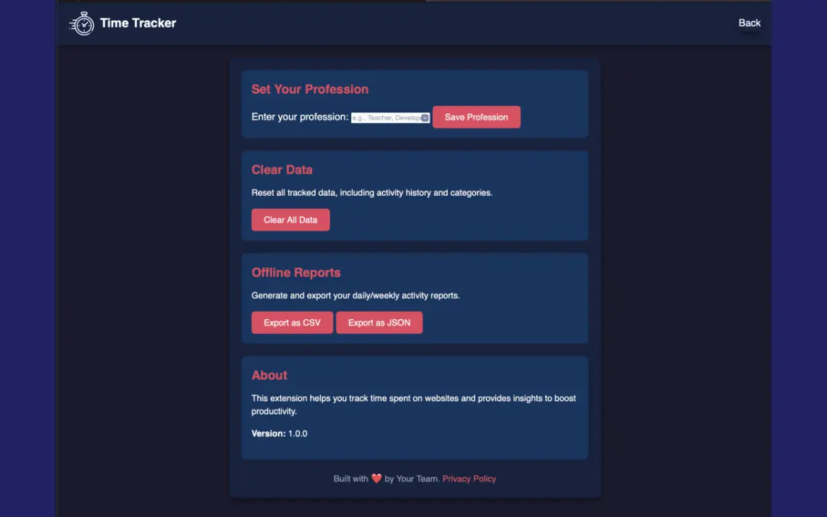 Time Tracker screenshot 3