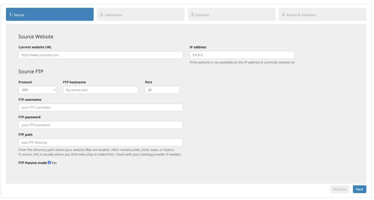 Transfer.Website screenshot 3