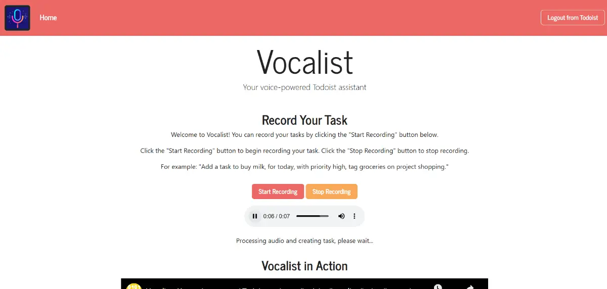 Vocalist screenshot 2