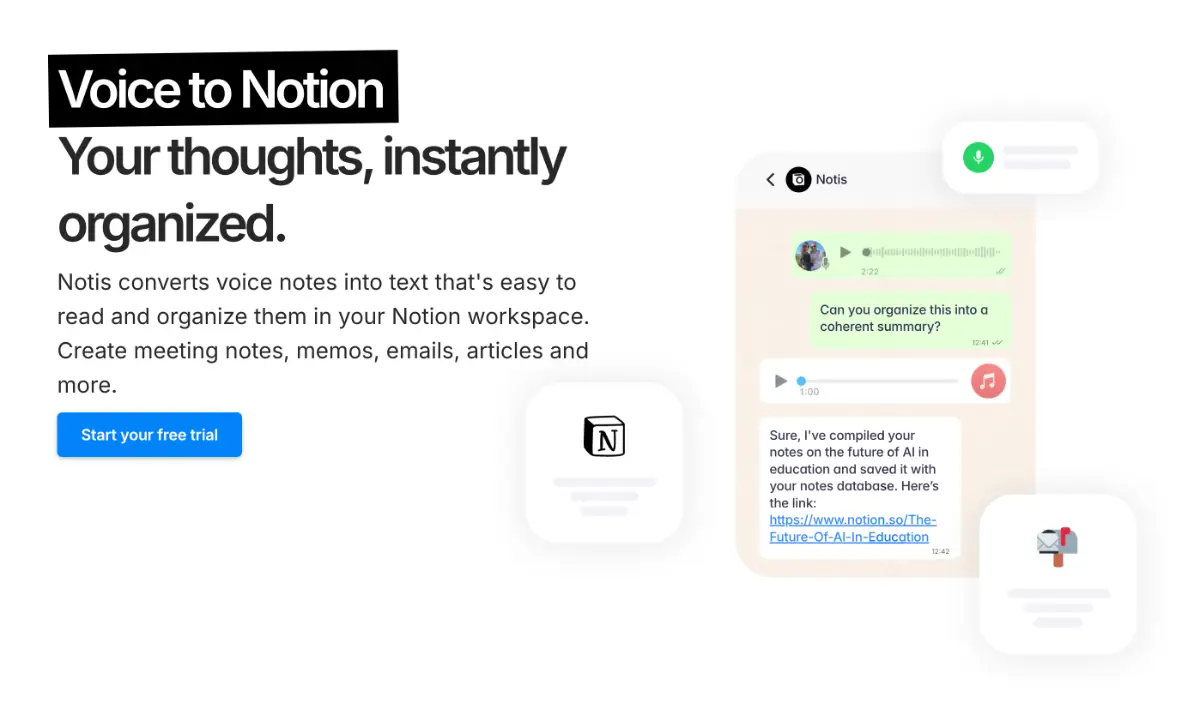 Voice to Notion screenshot 1
