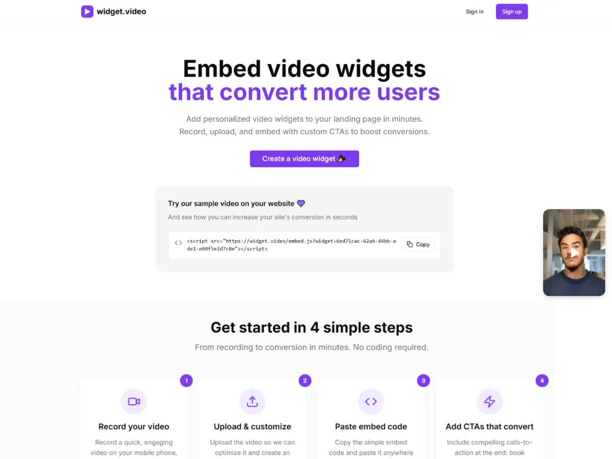 widget.video screenshot 1