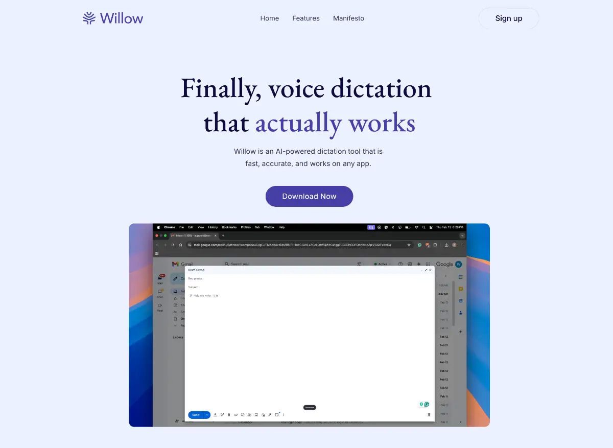 Willow Voice screenshot 1