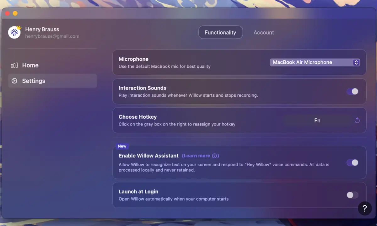 Willow Voice screenshot 3