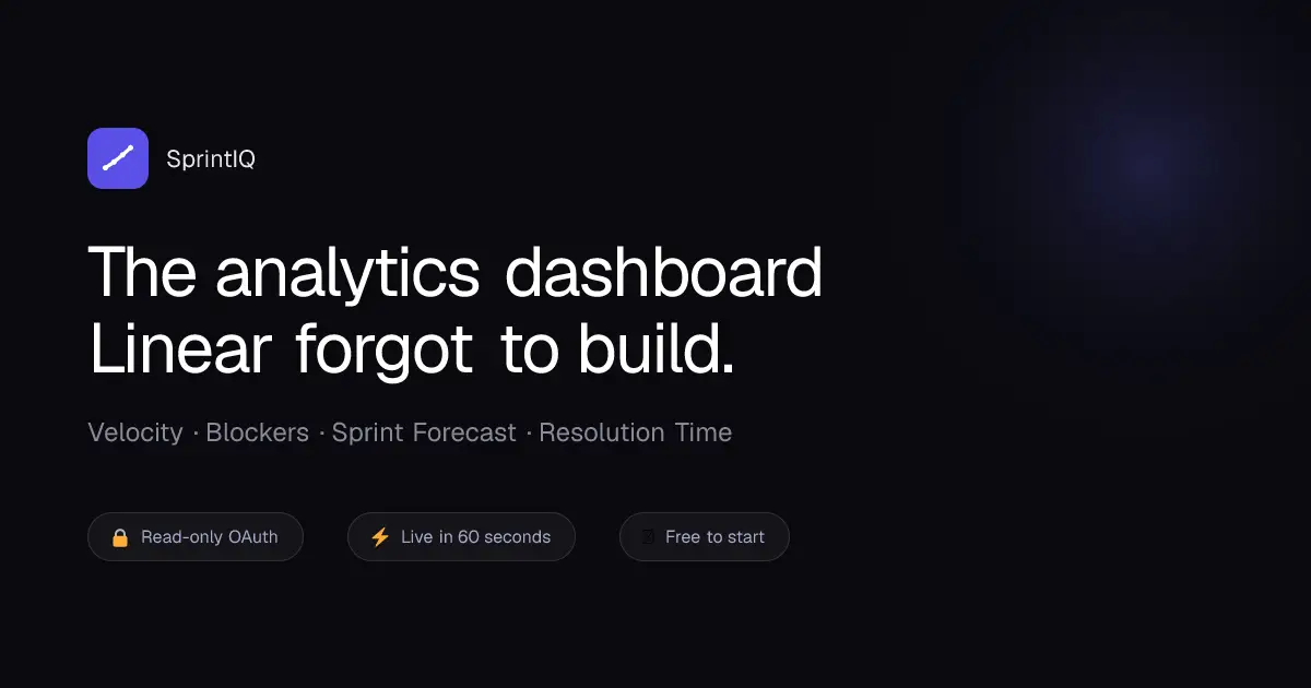 SprintIQ product image
