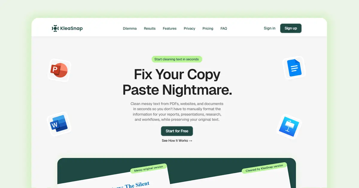 KleaSnap screenshot 2
