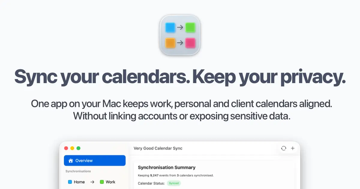 Very Good Calendar Sync screenshot 1