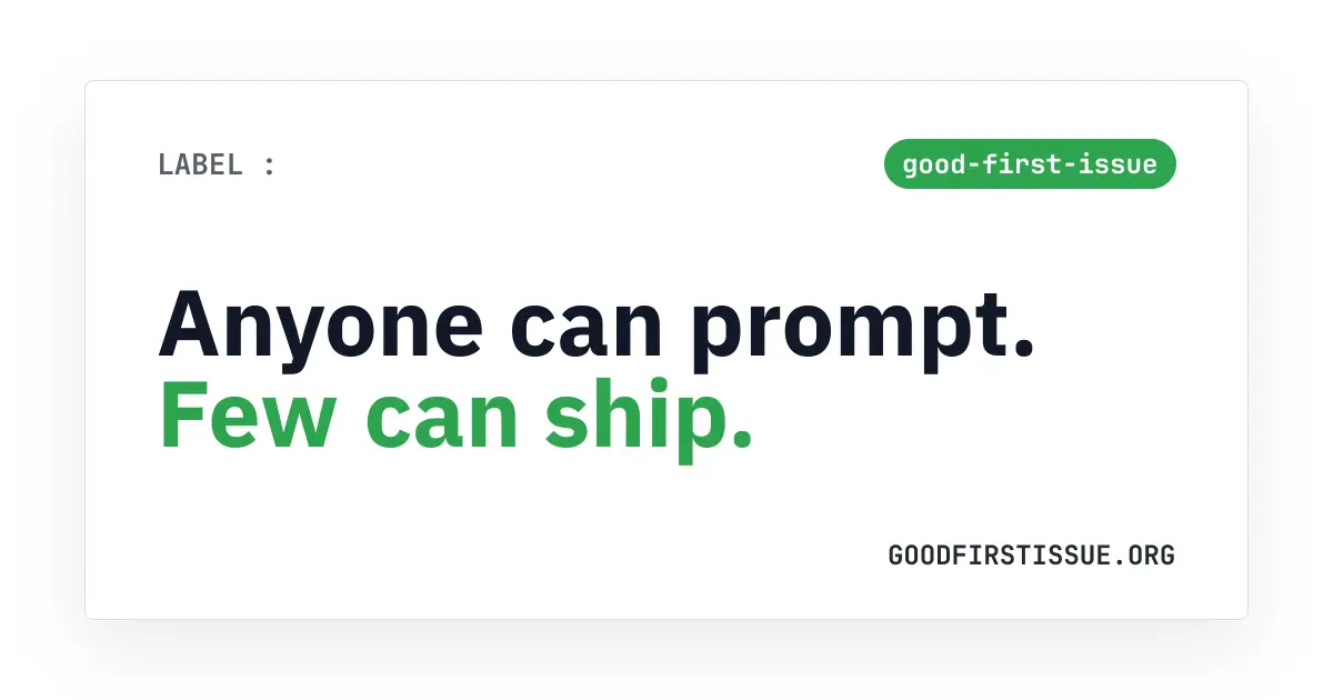 Good First Issue.org product image