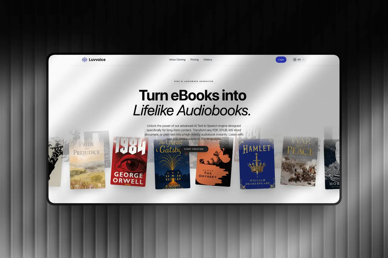 Ebook-to-audiobook product image
