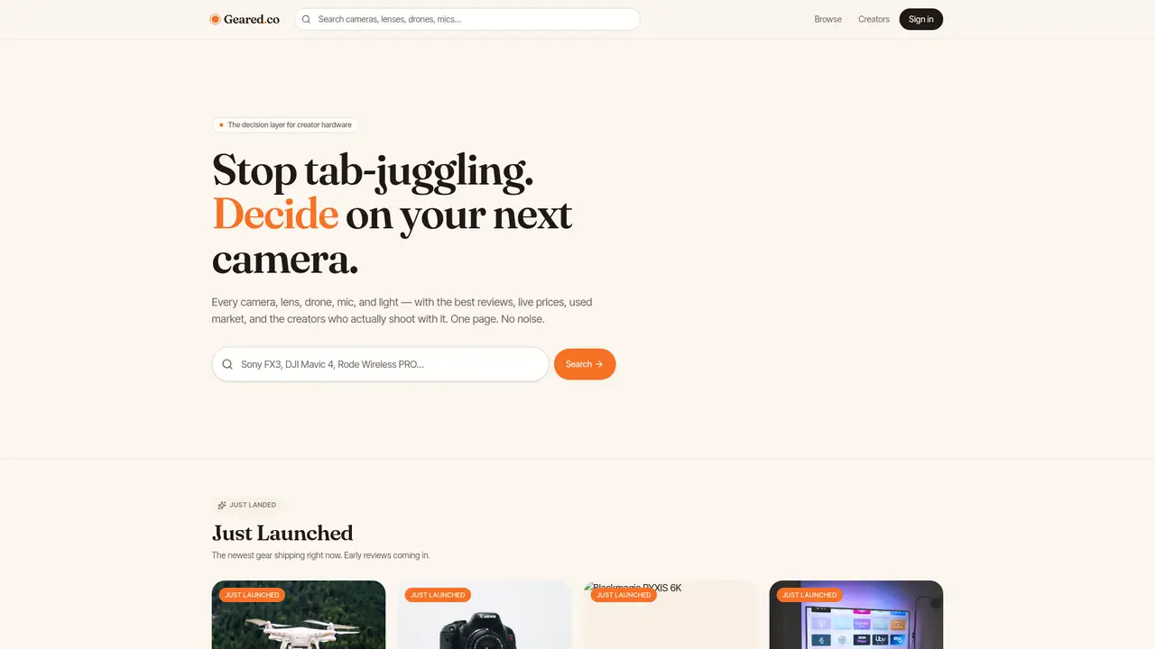 Geared.co screenshot 2