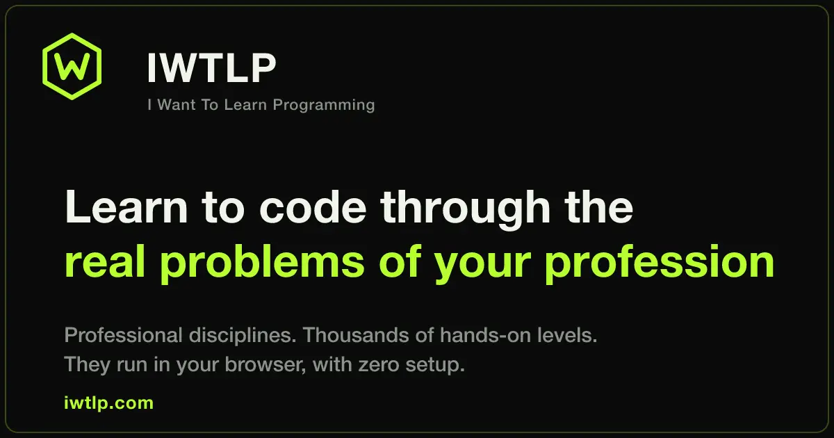IWTLP - I Want To Learn Programming screenshot 1
